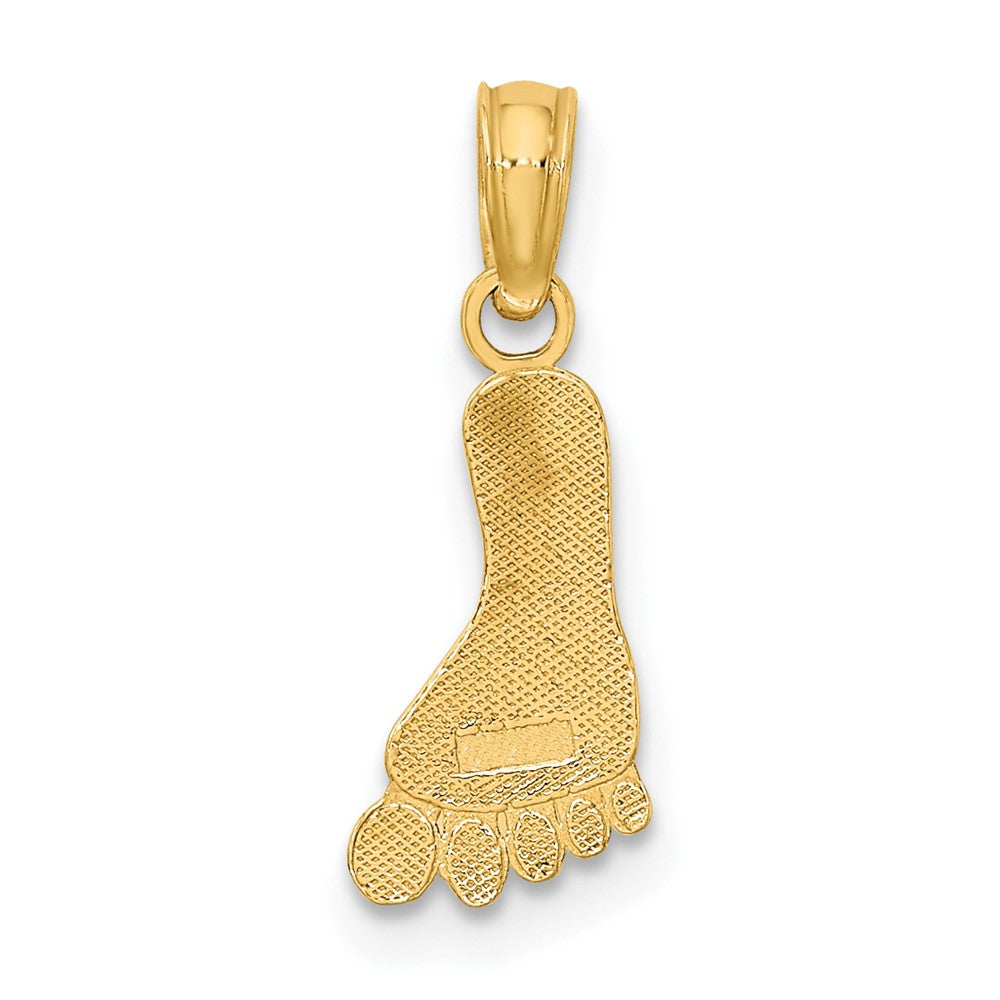 10K Yellow Gold 10K Polished Foot Charm