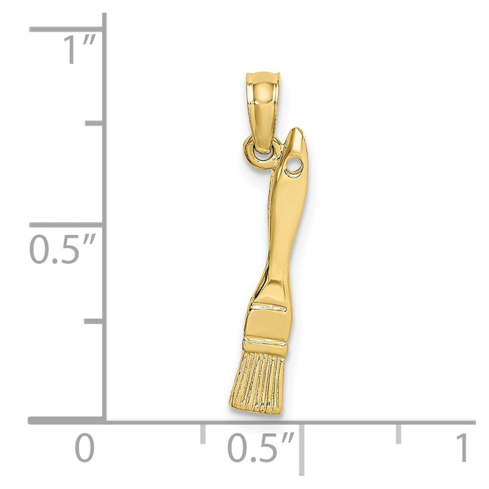10K Yellow Gold 10K 3-D Paint Brush Charm