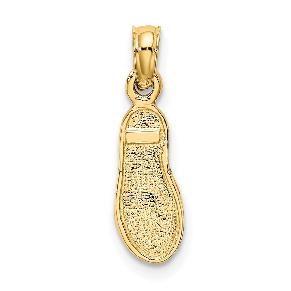 10K Yellow Gold 10K 3D Single Flip-Flop Charm