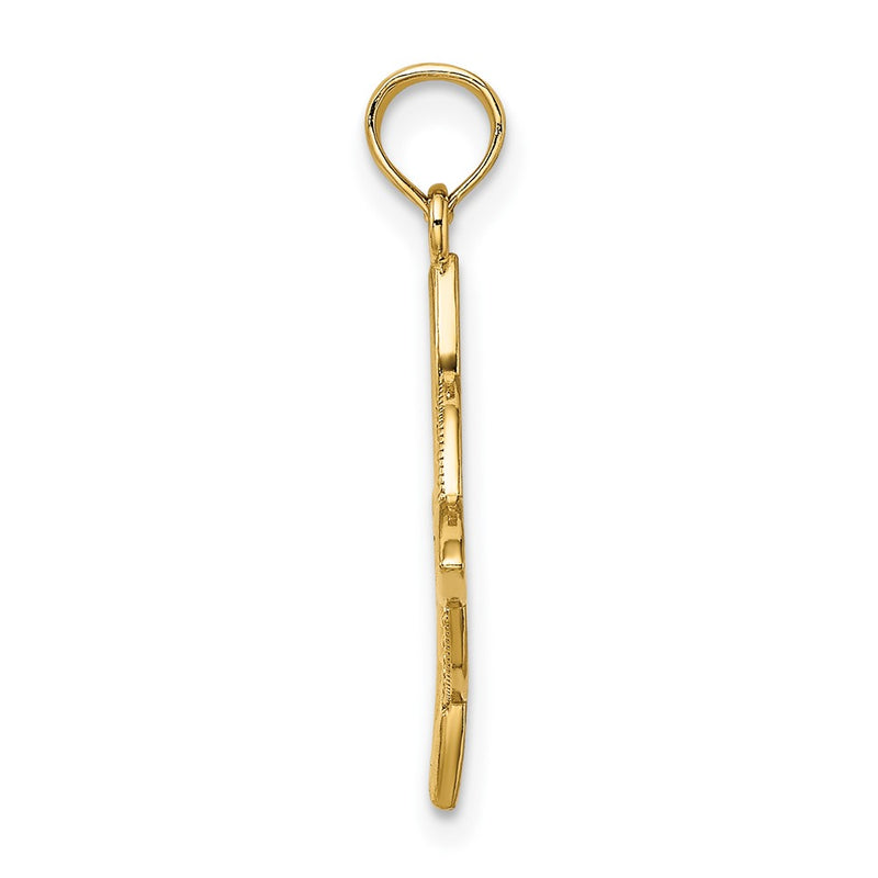10K Yellow Gold Small Celtic Eternity Knot Charm