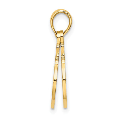 10K Yellow Gold 10K Moveable Handcuffs Charm