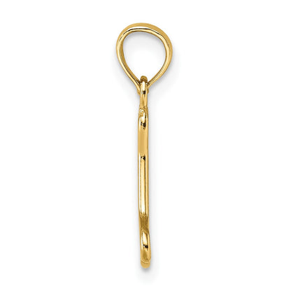 10K Yellow Gold 10K Cut-Out Polished Mini Dog Bone Charm