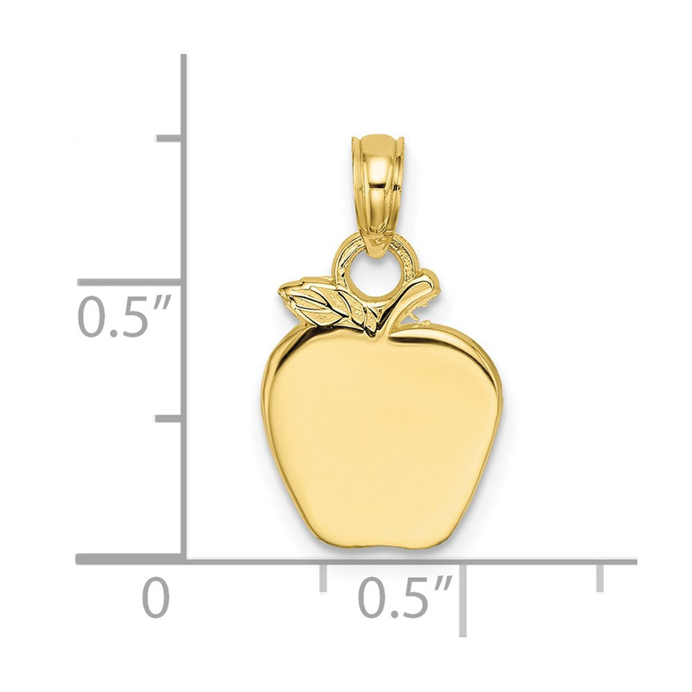 10K Yellow Gold 10K Polished Apple Charm