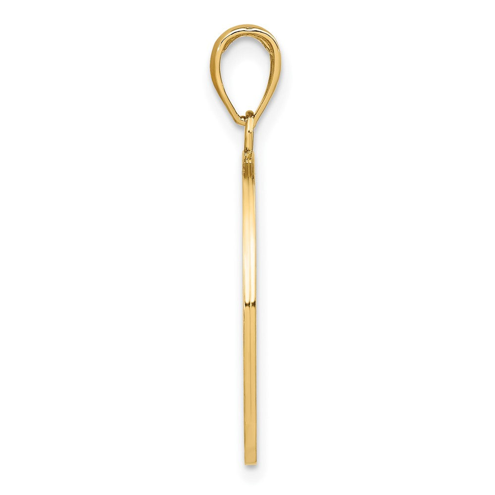 10K Yellow Gold 10K Large Tree Of Life In Round Frame Charm