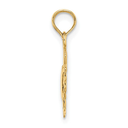10K Yellow Gold 10K 2-D Polished Crab Charm