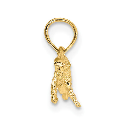 10K Yellow Gold 10K 2-D Whale Charm