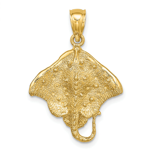 10K Yellow Gold 10K Stingray Charm