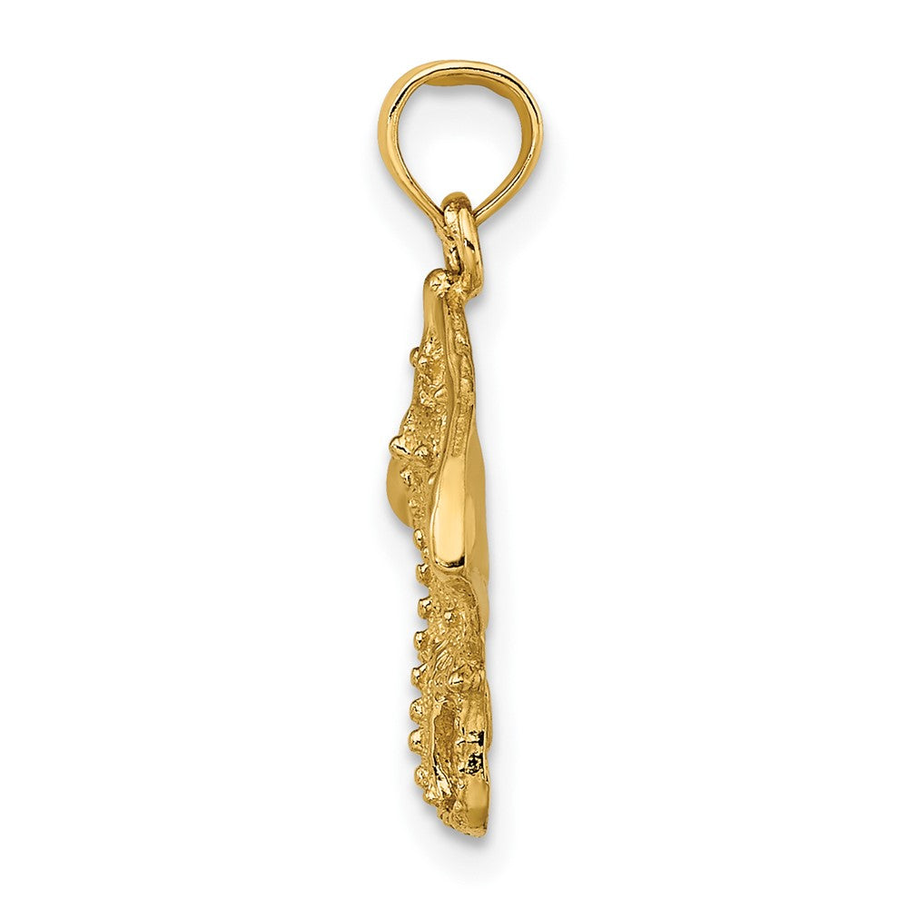 10K Yellow Gold 10K 2-D Stingray Charm