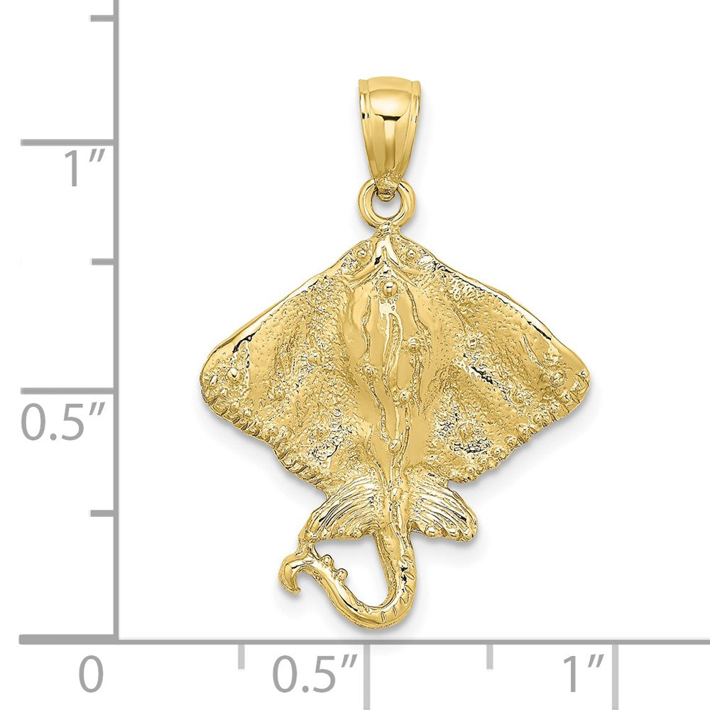 10K Yellow Gold 10K 2-D Stingray Charm