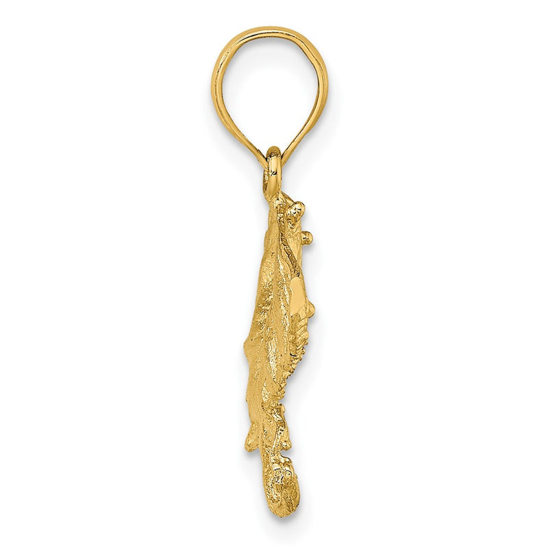 10K Yellow Gold 10K 2-D Stingray Charm