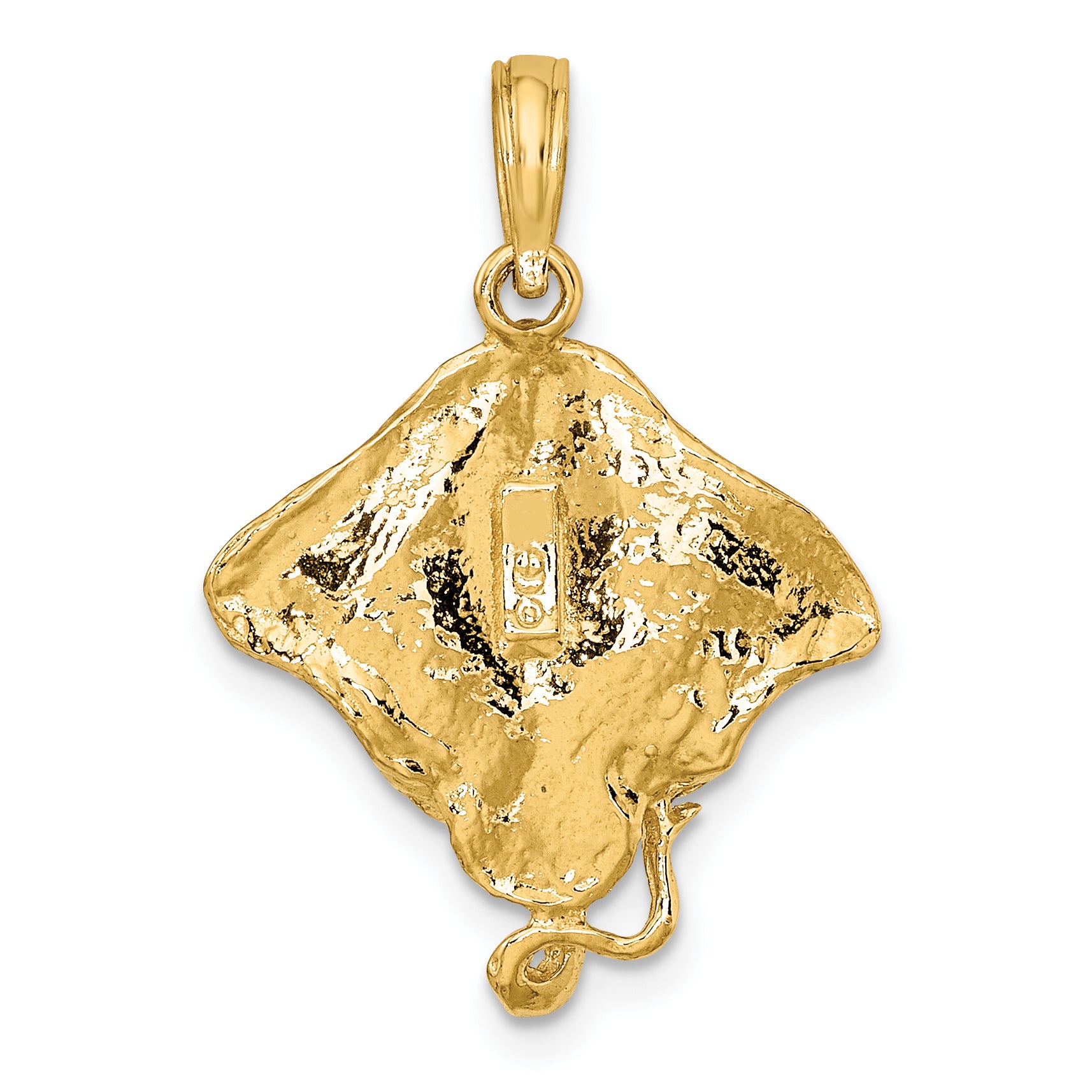 10K Yellow Gold 10K 2-D Stingray Charm