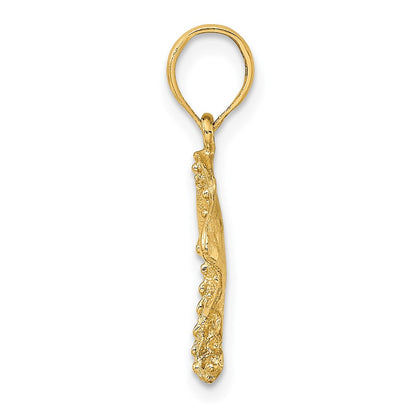 10K Yellow Gold 10K 2-D Stingray Charm