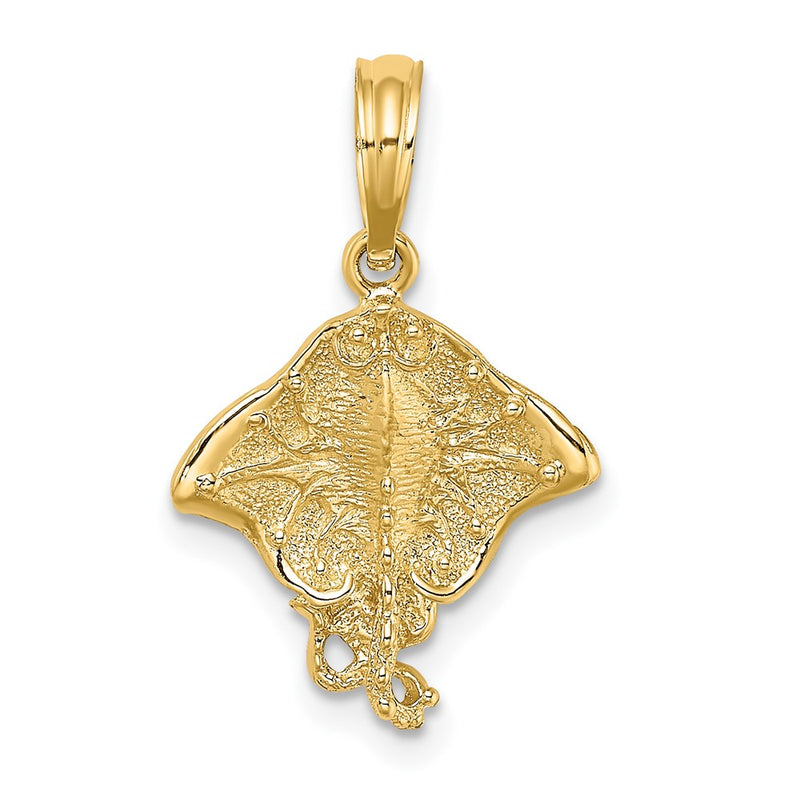 10K Yellow Gold 10K 2-D Stingray Charm