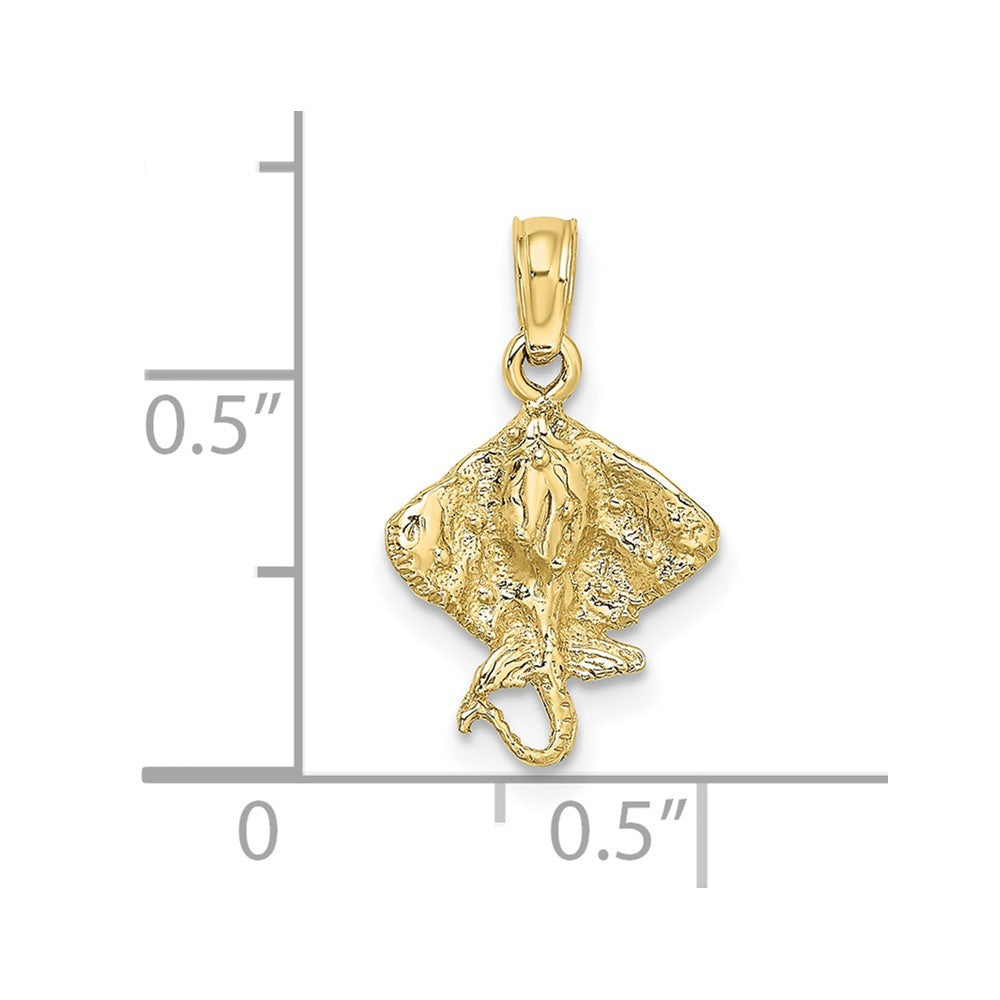 10K Yellow Gold 10K Stingray Charm