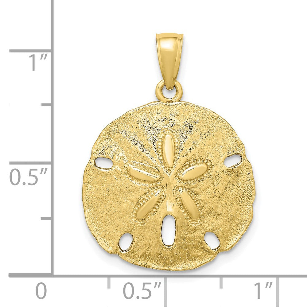 10K Yellow Gold 10K Polished Sand Dollar Charm