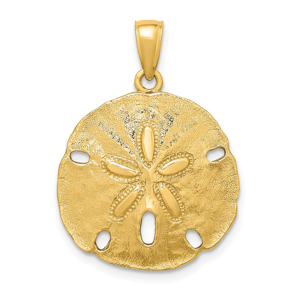 10K Yellow Gold 10K Polished Sand Dollar Charm