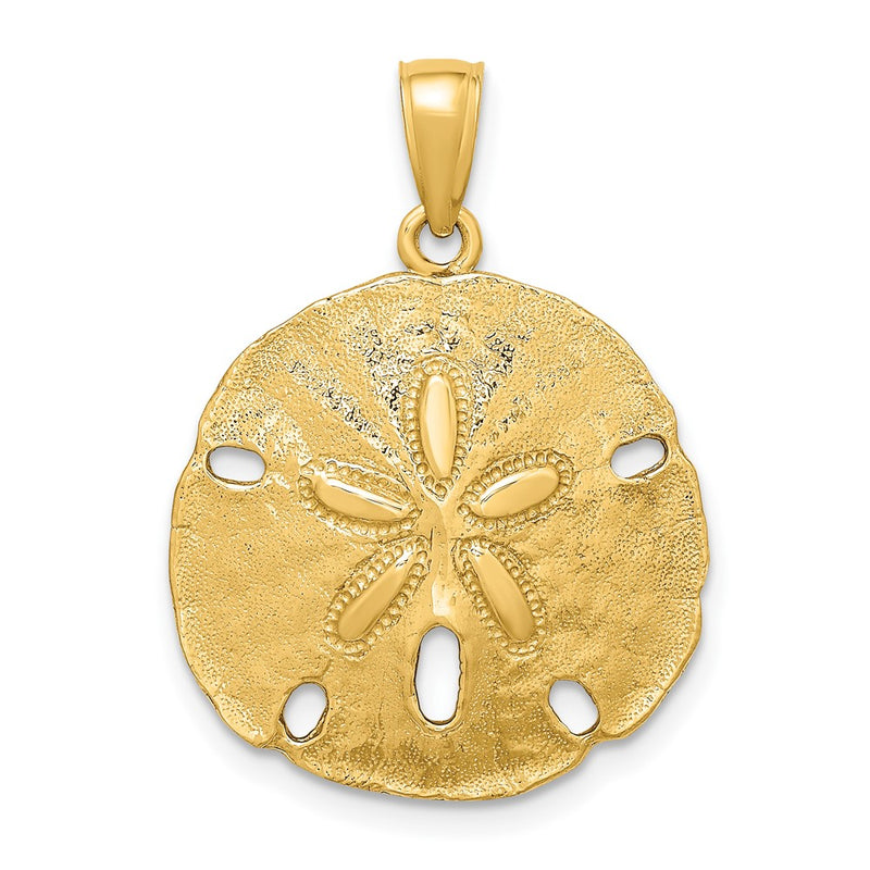 10K Yellow Gold 10K Polished Sand Dollar Charm