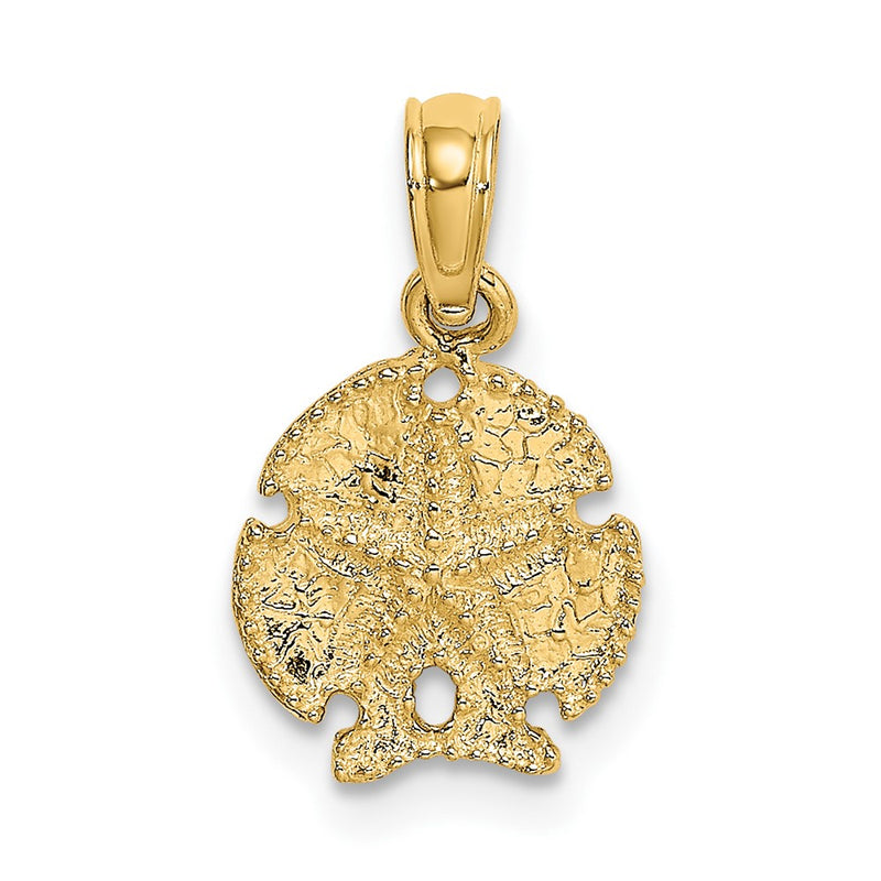 10K Yellow Gold 10K Sand Dollar W/Star