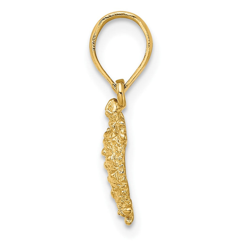 10K Yellow Gold 10K 2-D Land Turtle Charm