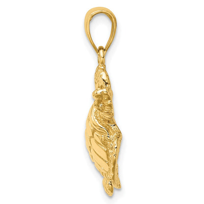 10K Yellow Gold 10K Turtle Pendant