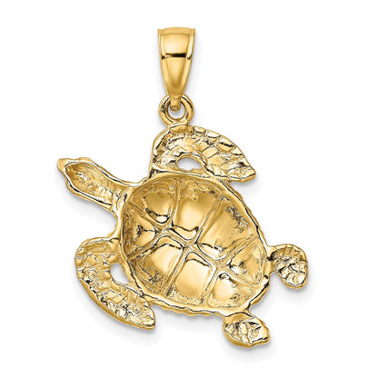 10K Yellow Gold 10K Turtle Pendant