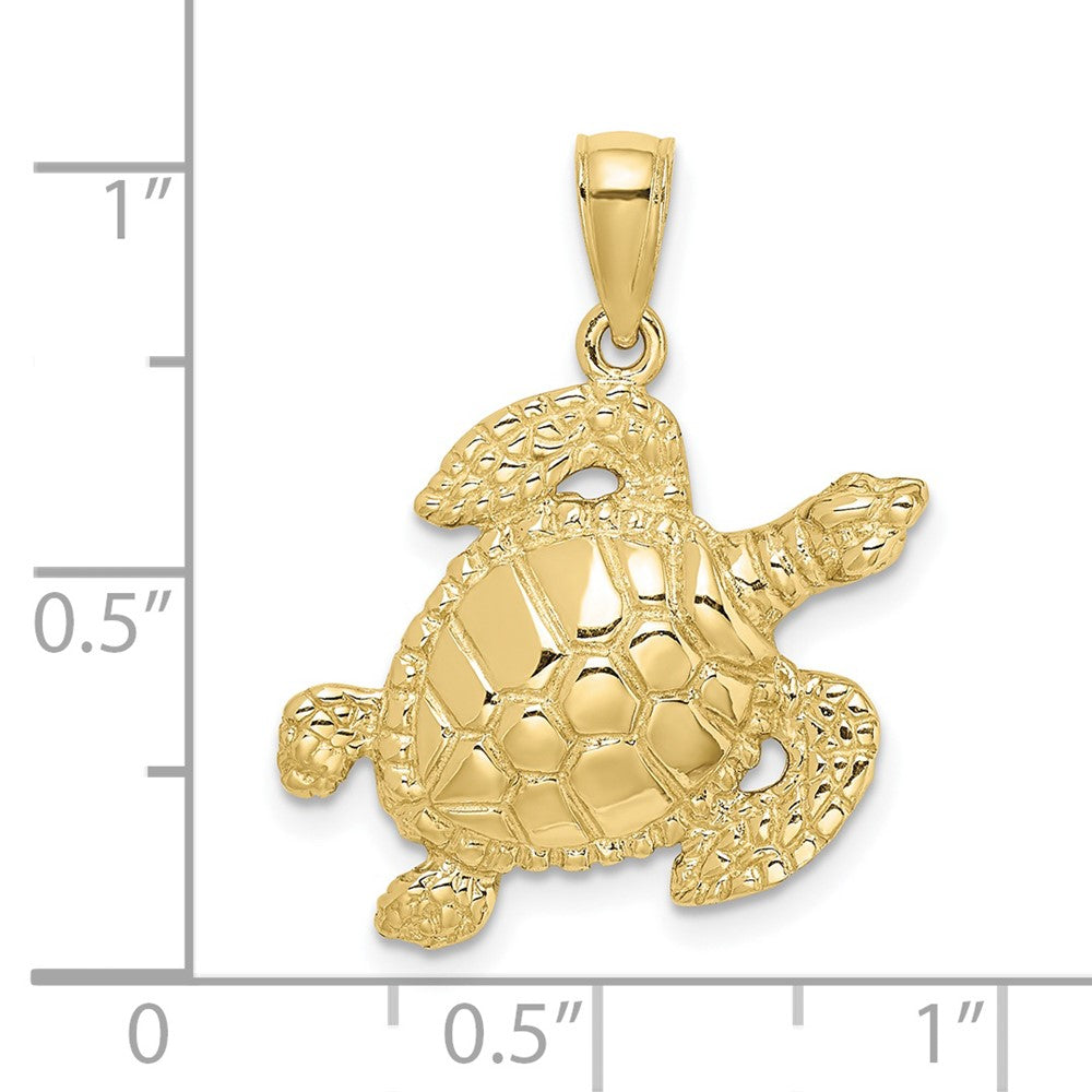 10K Yellow Gold 10K Turtle Pendant
