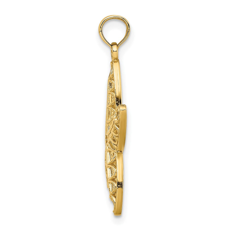 10K Yellow Gold 10K Cut-Out Starfish Charm