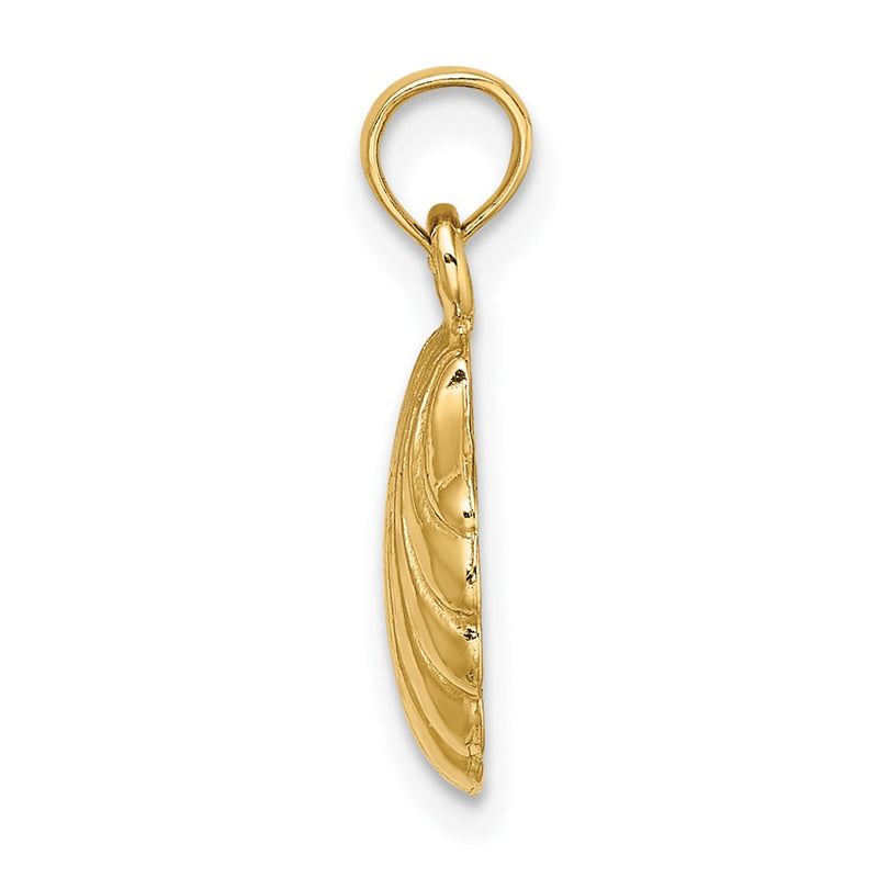 10K Yellow Gold 10K Polished Scallop Shell Charm