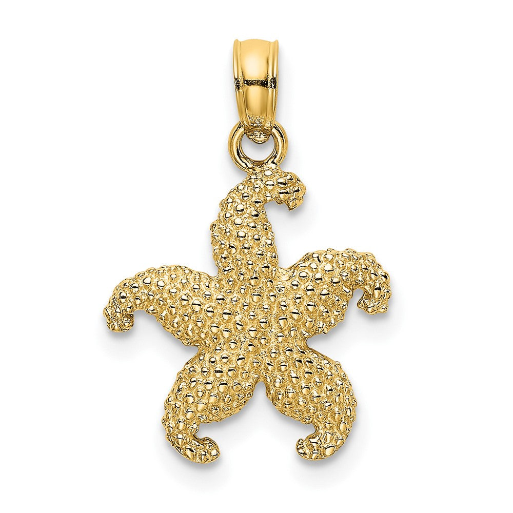10K Yellow Gold 10K Puffed Starfish Charm