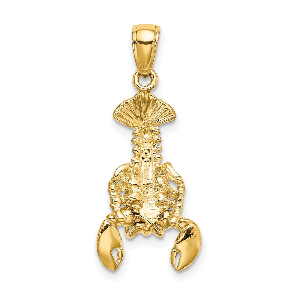 10K Yellow Gold 10K Moveable Lobster Charm