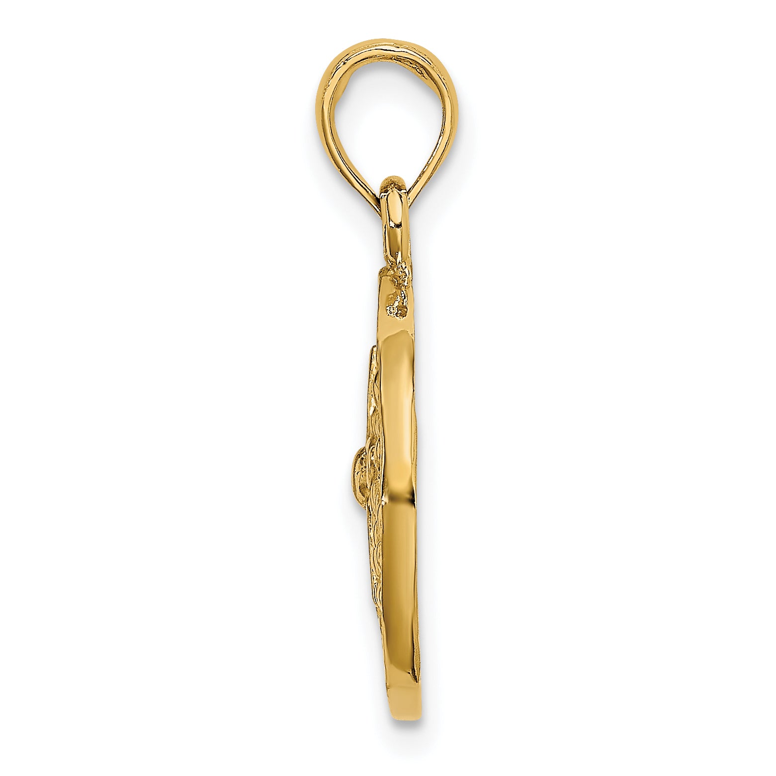10K Yellow Gold 10K 2-D Cut-Out Sand Dollar Charm
