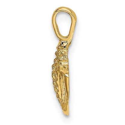 10K Yellow Gold 10K Mini Conch Shell Charm