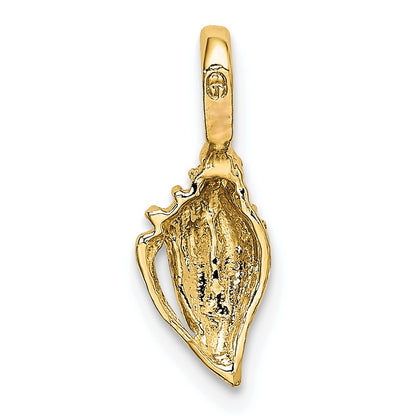 10K Yellow Gold 10K Mini Conch Shell Charm