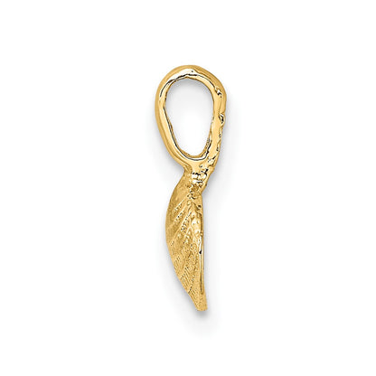10K Yellow Gold 10K Mini Clam Shell Charm