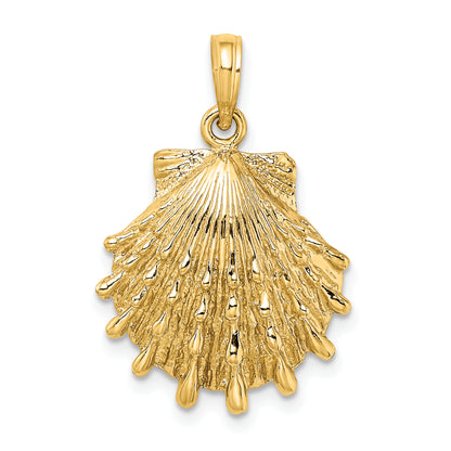 10K Yellow Gold 10K Lions Paw Shell Charm