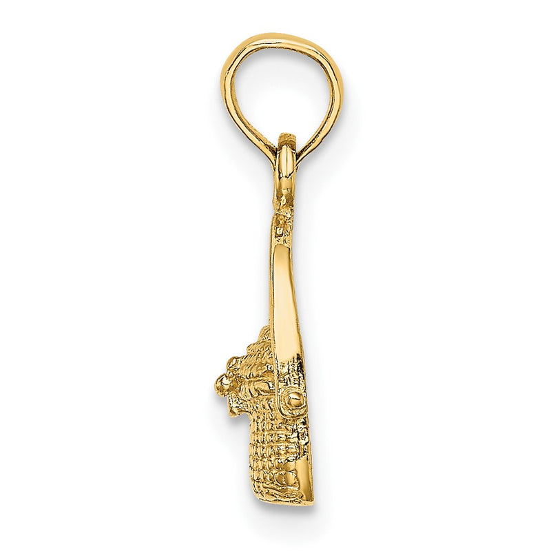 10K Yellow Gold 10K 2-D Nantucket Basket Charm
