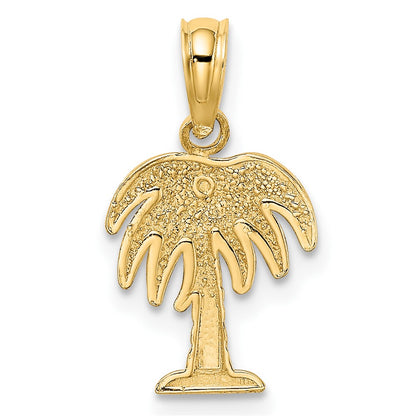 10K Yellow Gold 10K Charleston Palm Tree Charm