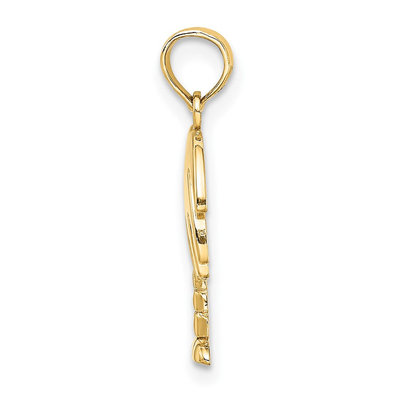 10K Yellow Gold 10K Charleston Palm Tree Charm