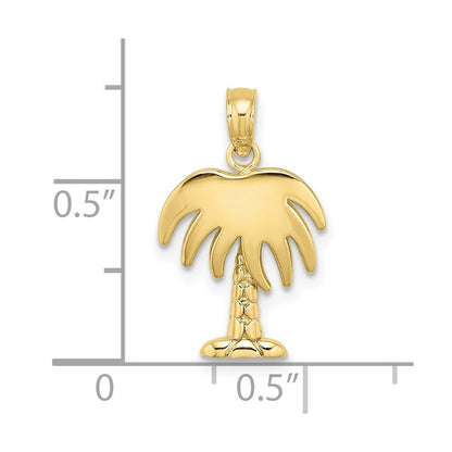 10K Yellow Gold 10K Charleston Palm Tree Charm