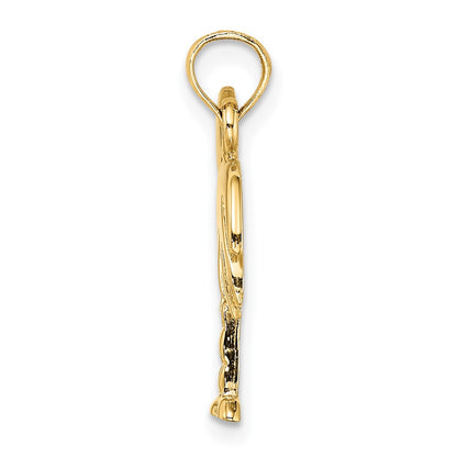 10K Yellow Gold 10K Polished Charleston Palm Tree Charm