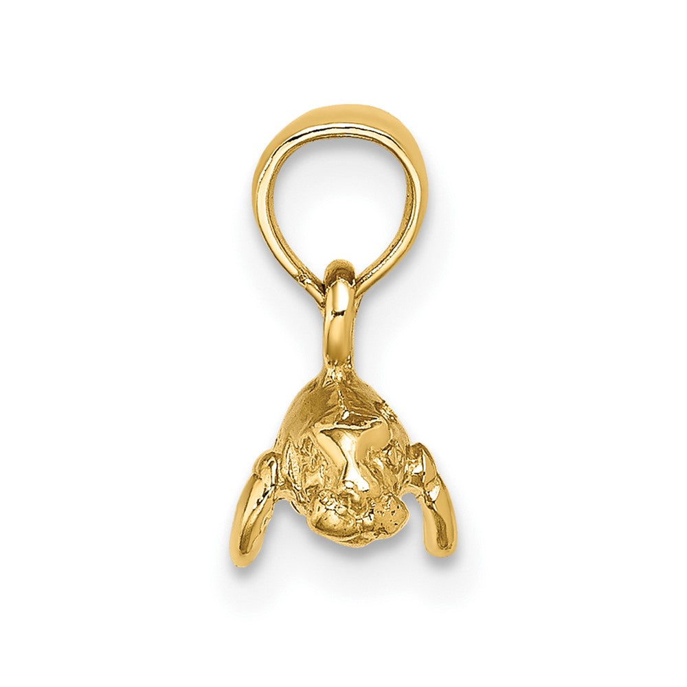 10K Yellow Gold 10K 3-D Polished Mini Manatee Charm