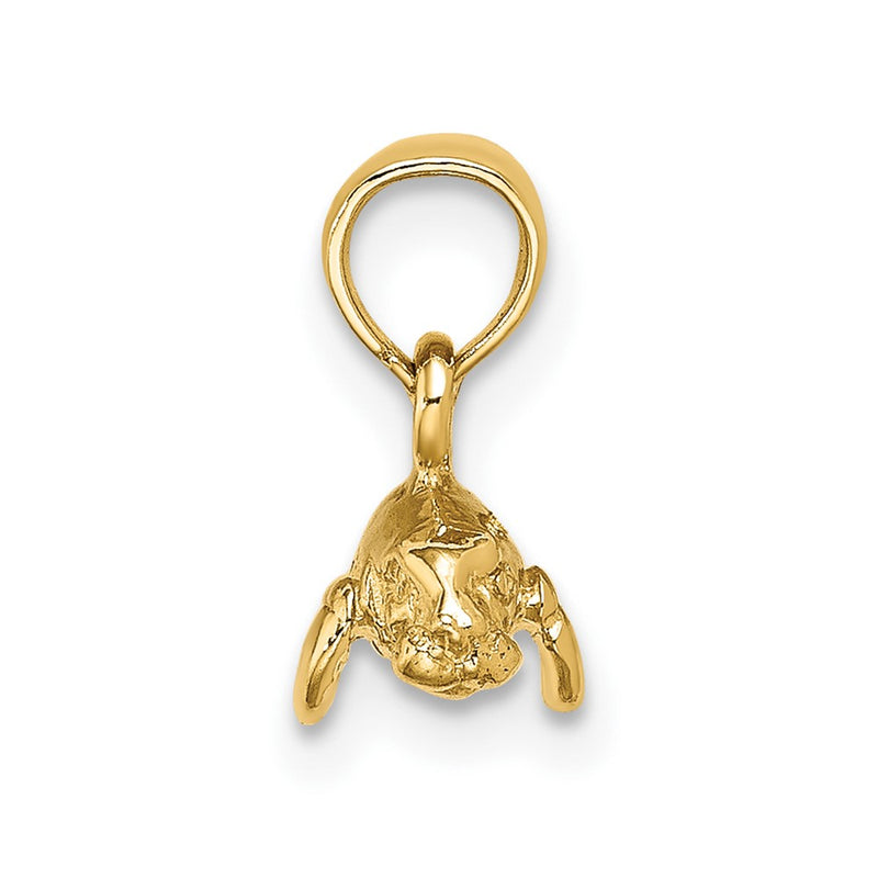 10K Yellow Gold 10K 3-D Polished Mini Manatee Charm