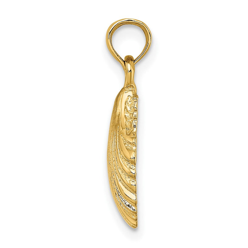 10K Yellow Gold 10K Polished Scallop Shell Charm