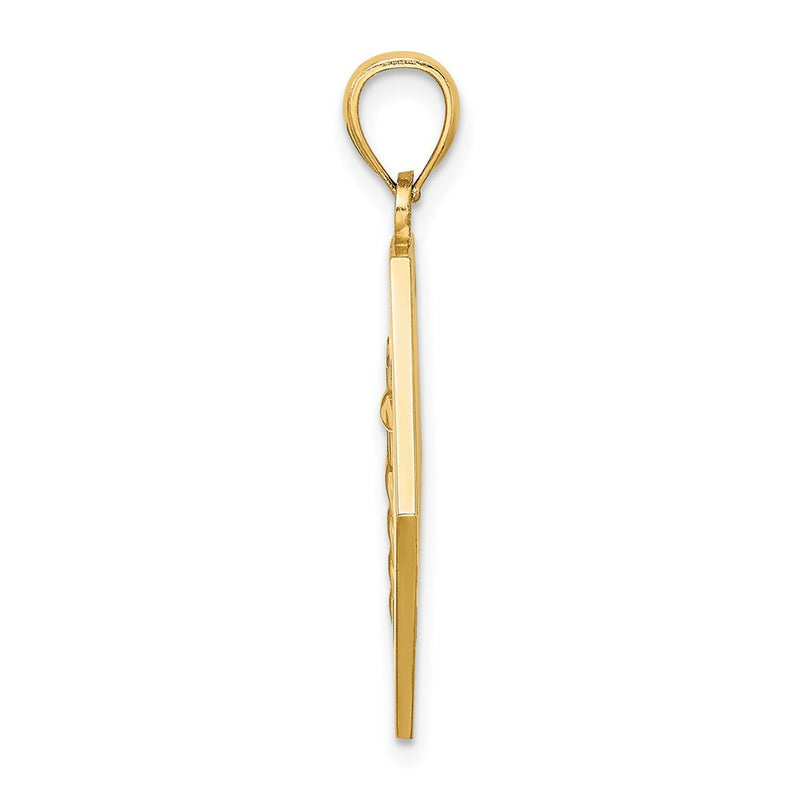 10K Yellow Gold Medical Disc Pendant