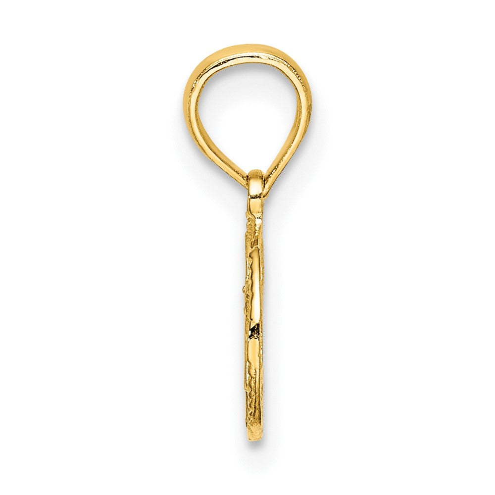 10K Yellow Gold 10K Engraved Star Of David Charm