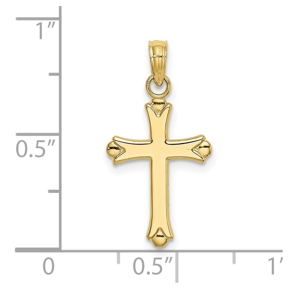 10K Yellow Gold 10K Polished Cross Charm