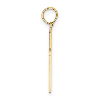 10K Yellow Gold 10K Polished Small Cross Charm