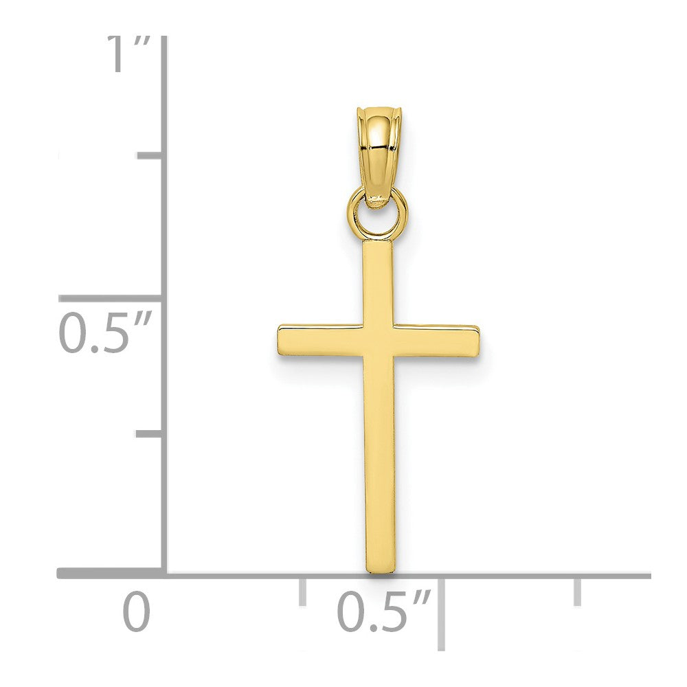 10K Yellow Gold 10K Polished Small Cross Charm