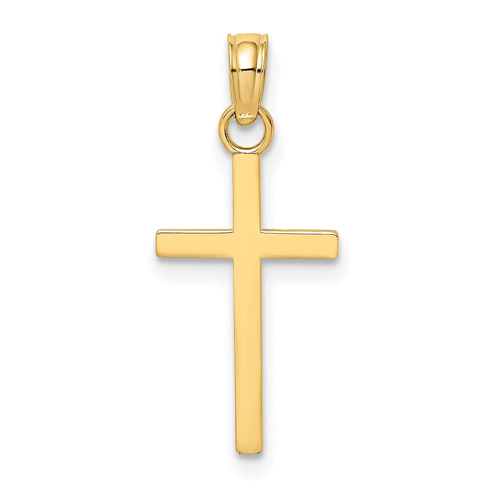 10K Yellow Gold 10K Polished Small Cross Charm