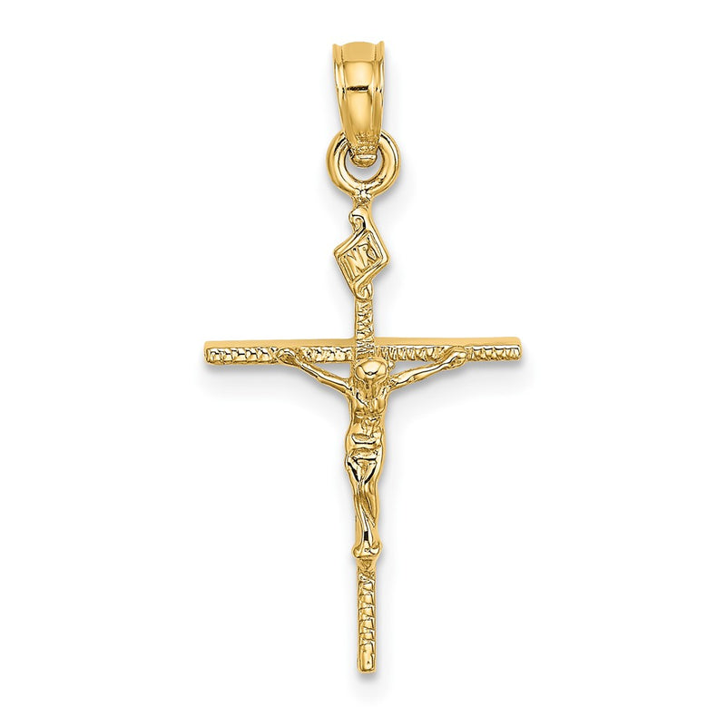 10K Yellow Gold 10K Inri Crucifix Charm